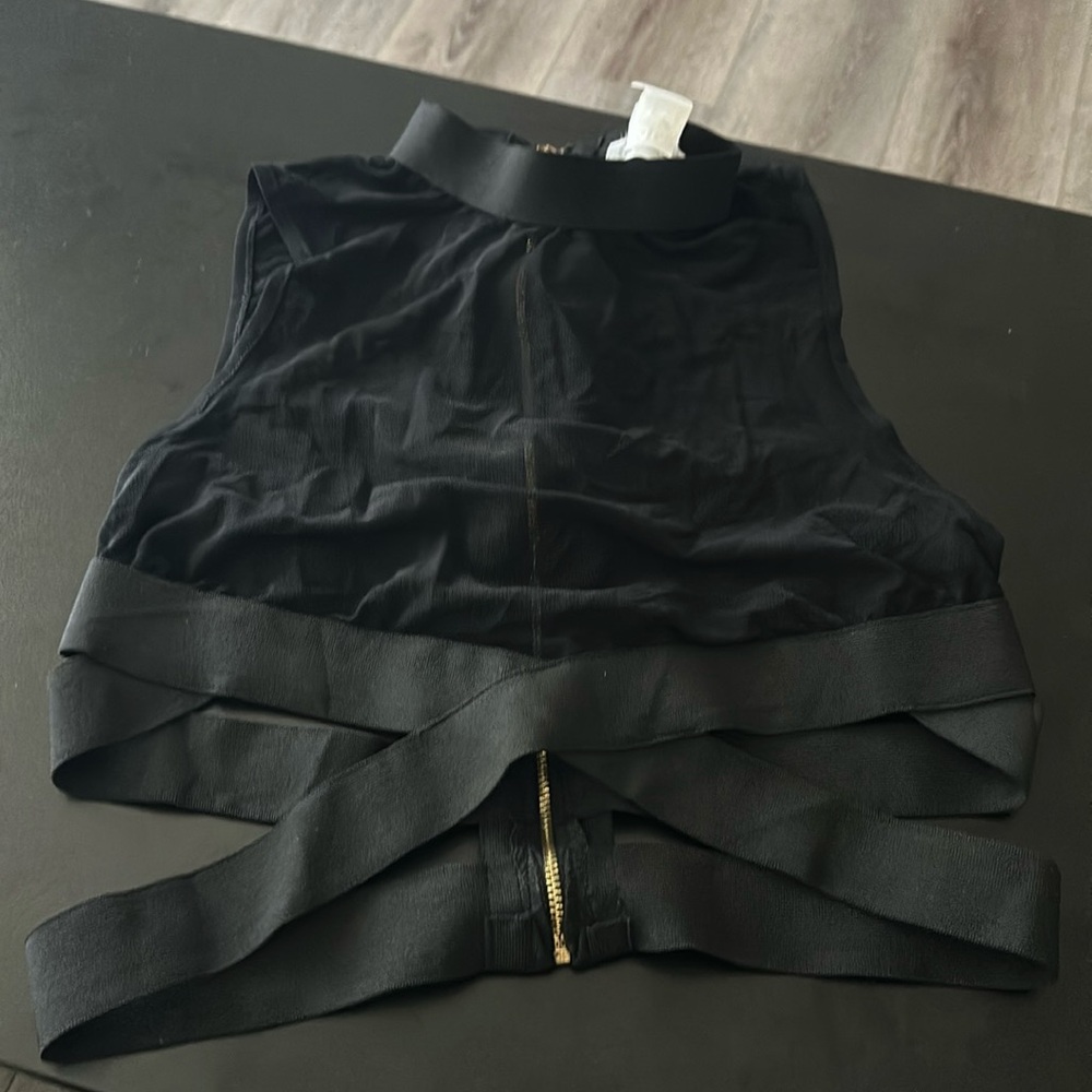Mesh rave crop top